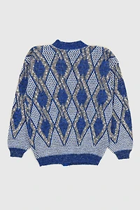 Vintage Argyle Pattern Cardigan