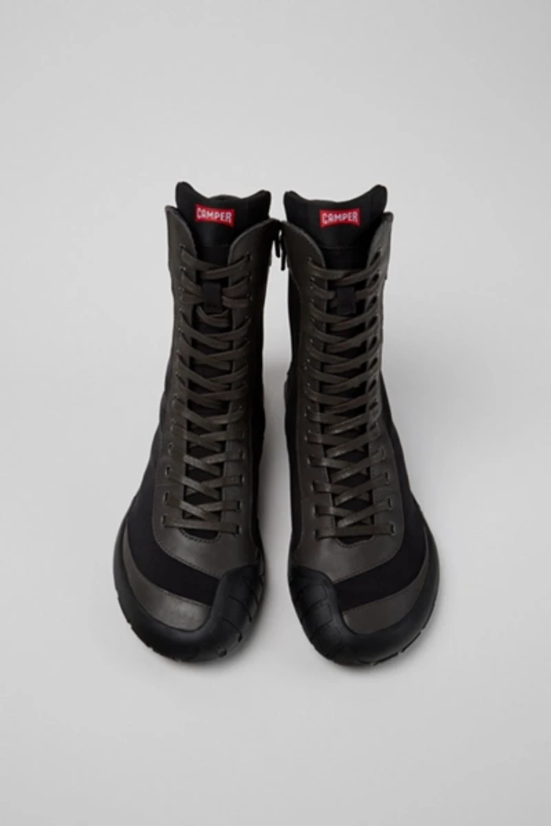 Camper Peu Path+ Textile and Leather High Boots