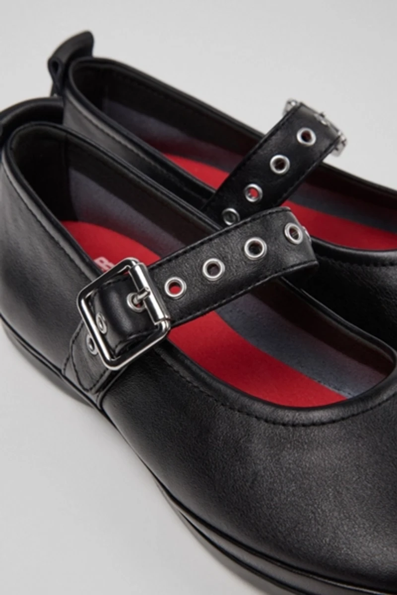 Camper Right Nina Buckle Ballerinas