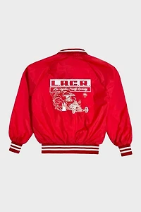 Vintage 1980's LA County Raceway Baseball Jacket