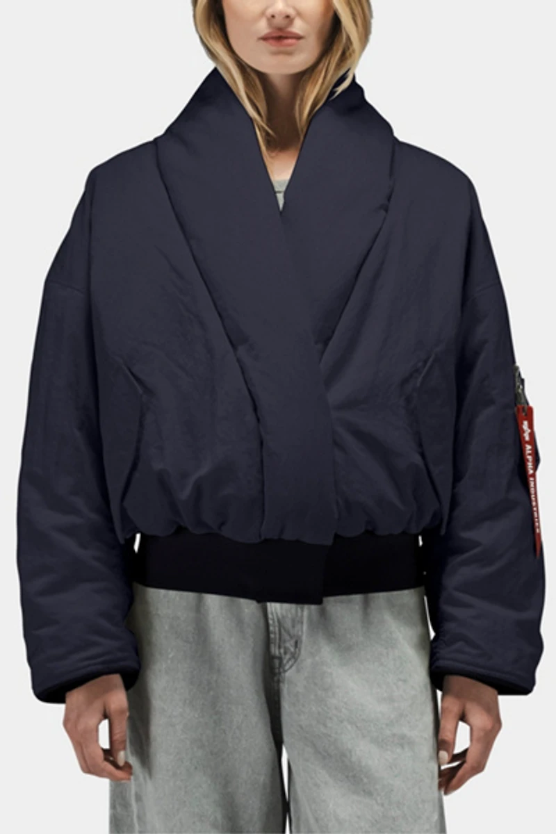 Alpha Industries Shawl Collar Bomber Jacket