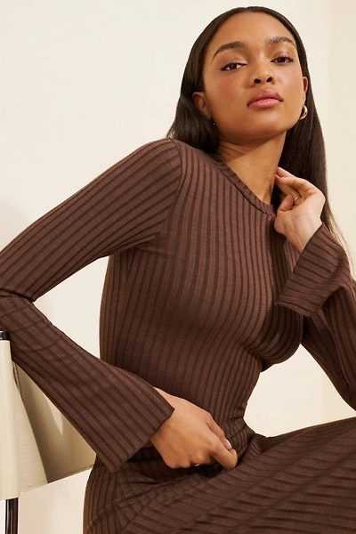 Sunday Ritual Ribbed Knit Crop Top