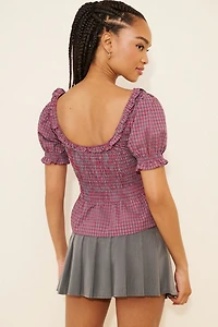 Daisy Street Shirred Bodice Blouse
