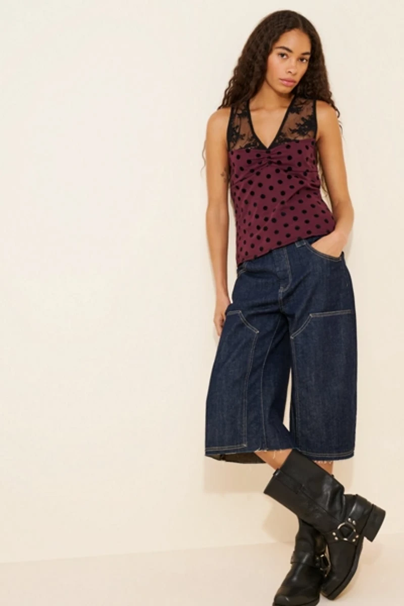 Motel Kasia Mixed Media Top