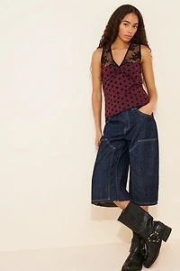 Motel Kasia Mixed Media Top