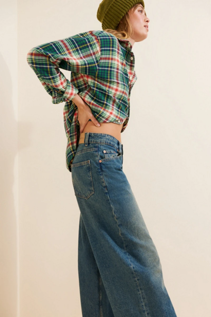 Motel Roomy Extra Wide Low Rise Jeans