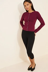 Endless Rose Scalloped Accent Cardigan