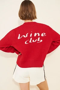 Cubic Wine Club Crew Cardigan