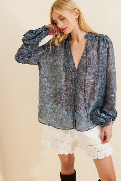Glamorous Sheer Boho Blouse