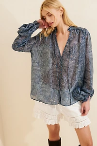Glamorous Sheer Boho Blouse