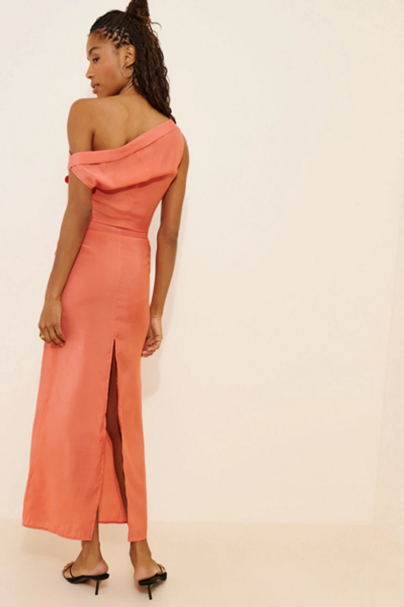 Lioness Off-The-Shoulder Crepe Maxi Dress