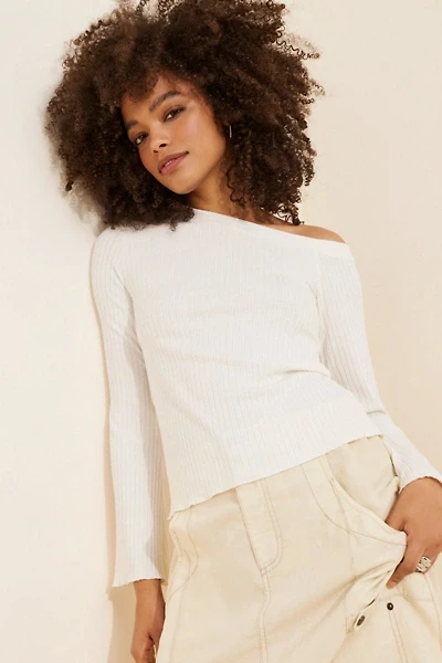 Sunday Ritual Heather Off-The-Shoulder Top