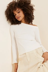 Sunday Ritual Heather Off-The-Shoulder Top