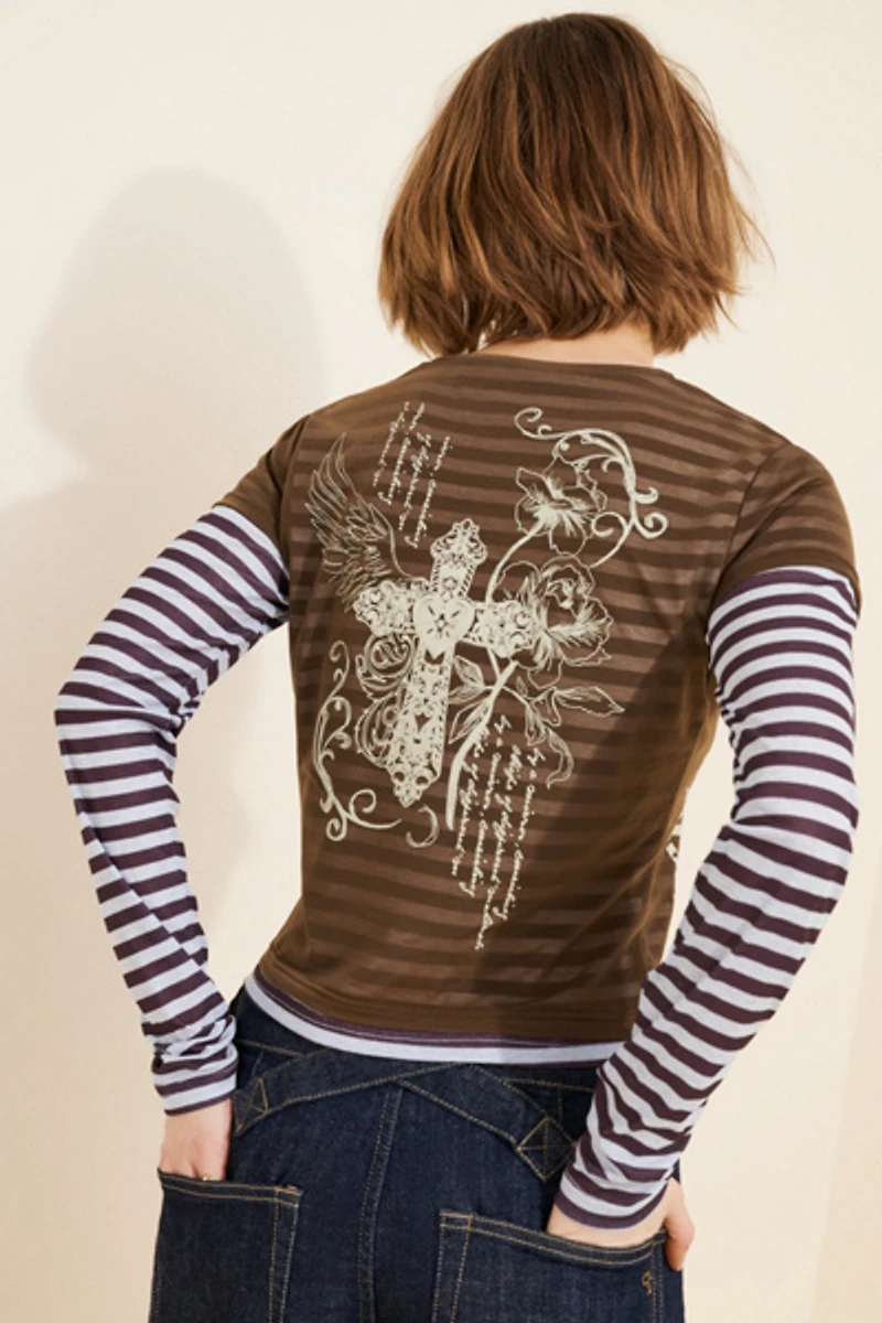 Daisy Street Heavenly Crewneck Top
