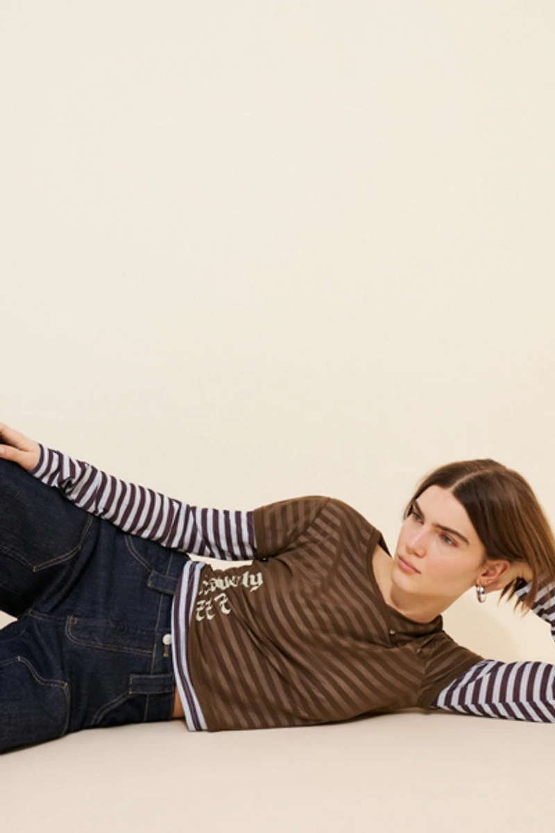 Daisy Street Heavenly Crewneck Top