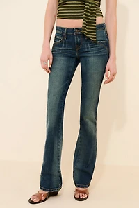 Miaou Low Rise Slim Flare Jeans