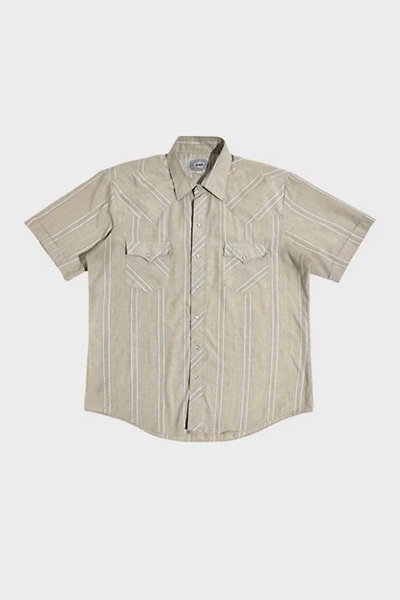 Vintage 1990's Striped Pearl Snap Shirt