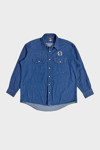 Vintage 1980's Big Ben Western Pearl Snap Work Shirt