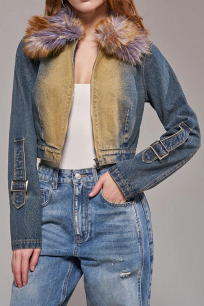 Azalea Wang Coralyn Denim Jacket