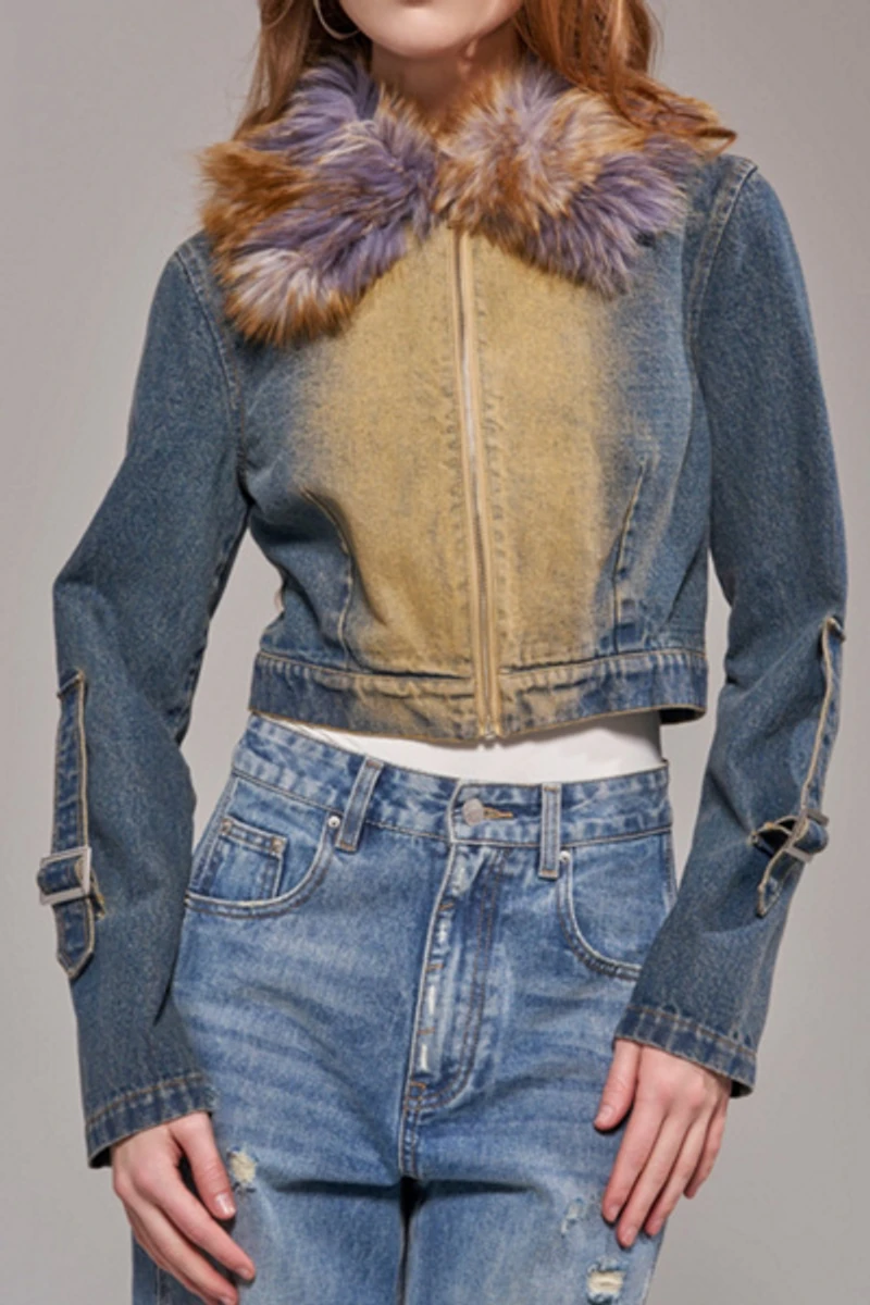 Azalea Wang Coralyn Denim Jacket