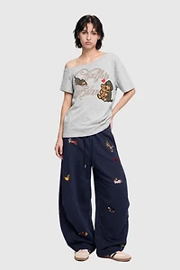 Aelfric Eden Dachshund Off-The-Shoulder Tee