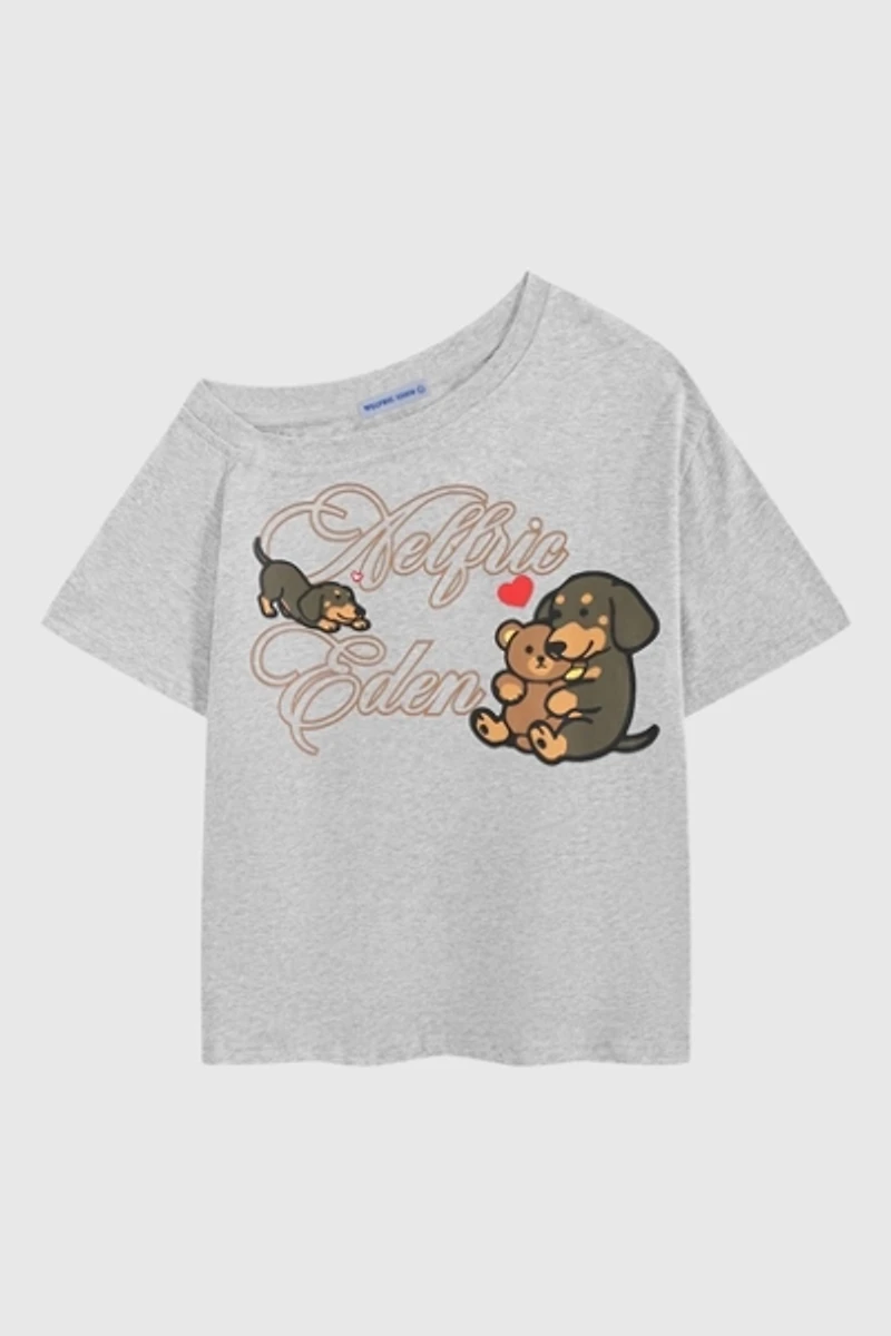 Aelfric Eden Dachshund Off-The-Shoulder Tee