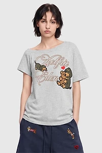 Aelfric Eden Dachshund Off-The-Shoulder Tee