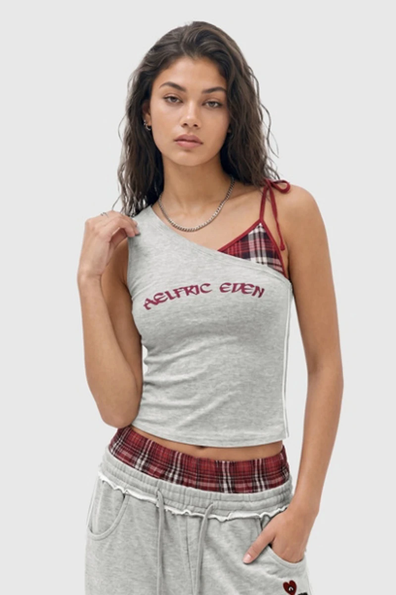 Aelfric Eden Plaid Layered Cami Top