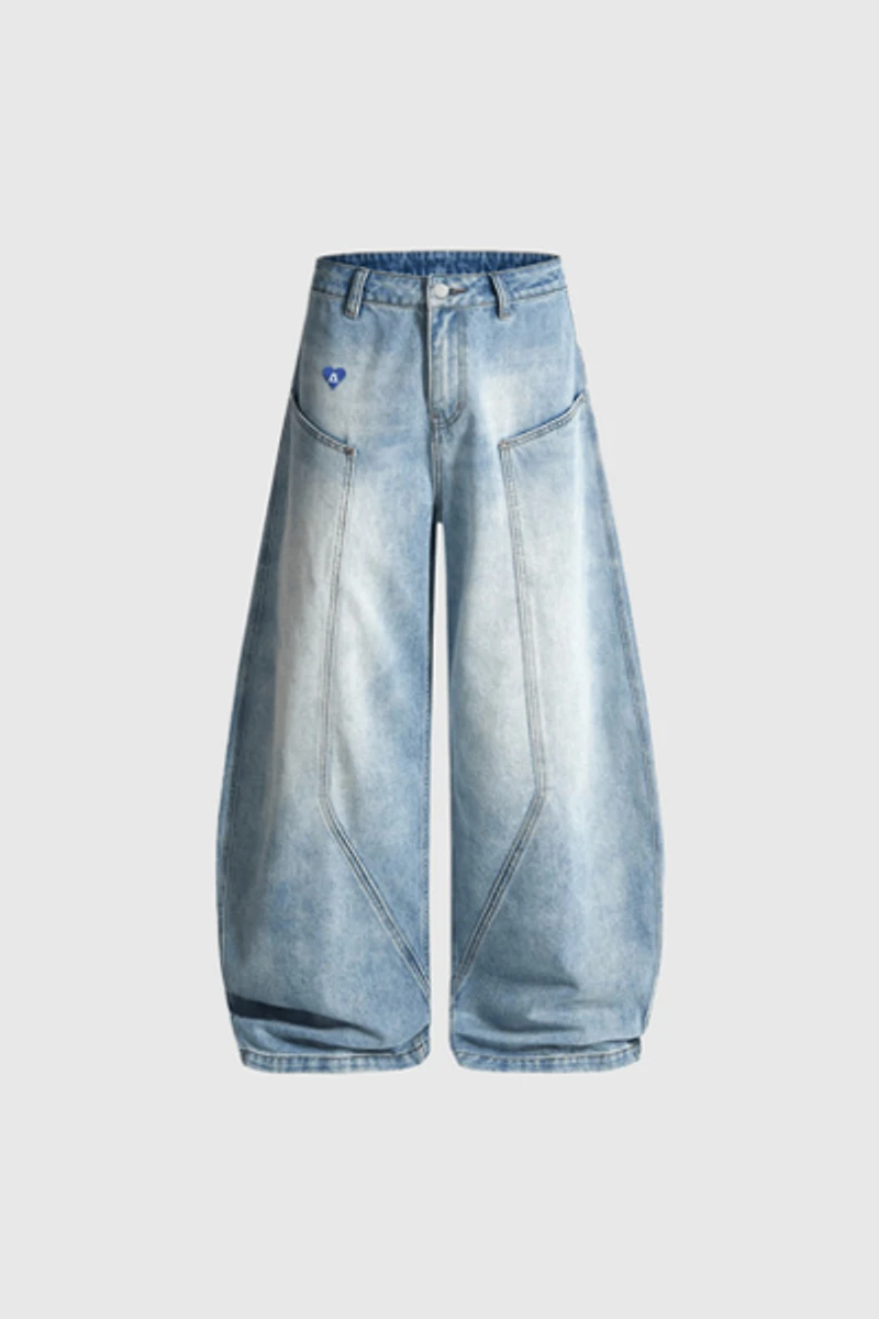 Aelfric Eden Panel Baggy Barrel Jeans