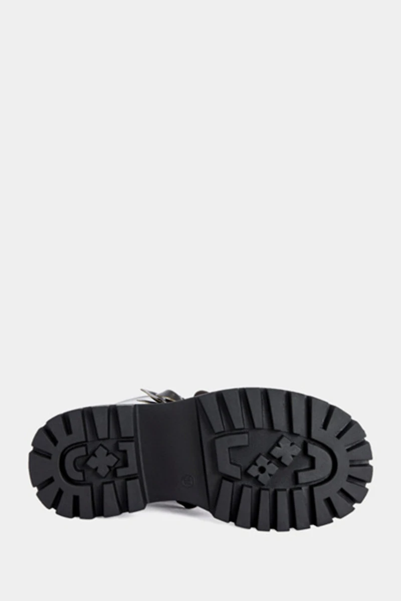 Azalea Wang Etra Floral Platform Bootie
