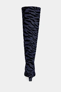 Azalea Wang Kenya Animal Print Wedge Boot