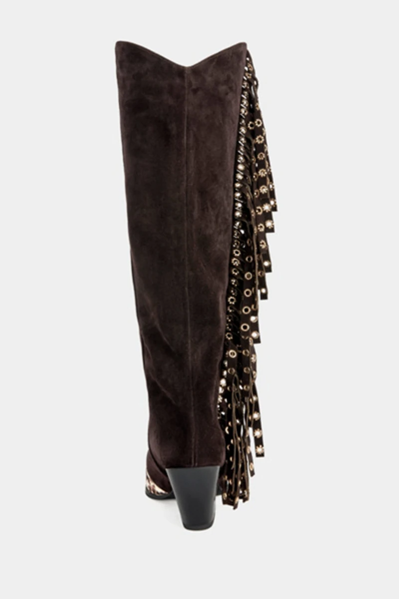 Azalea Wang Mcbride Fringe Block Boot