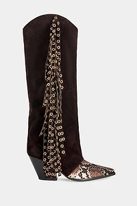 Azalea Wang Mcbride Fringe Block Boot