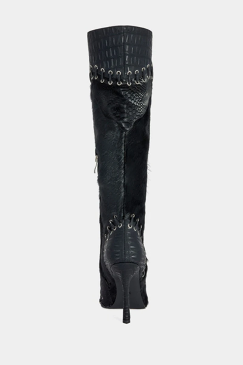 Azalea Wang Novak Lace-Up Boot