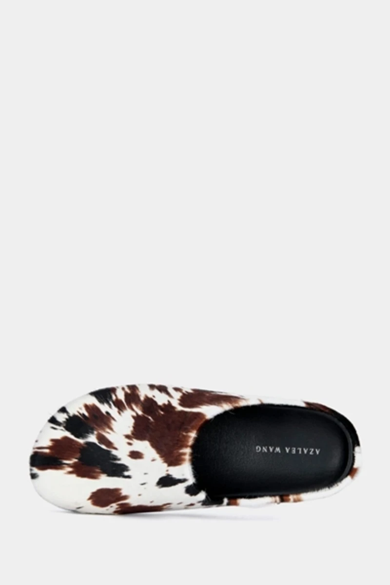 Azalea Wang Ramses Animal Print Slip-On Flat