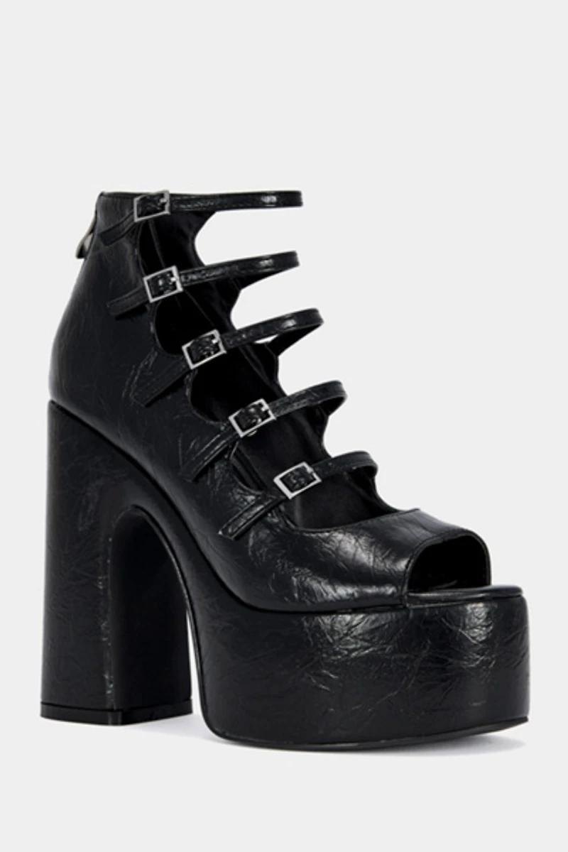 Azalea Wang Smitten Strappy Platform Pump