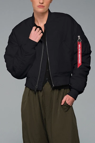 Alpha Industries Ma-1 Cropped Oxford Flight Jacket