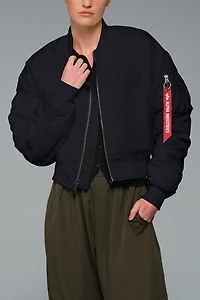 Alpha Industries Ma-1 Cropped Oxford Flight Jacket
