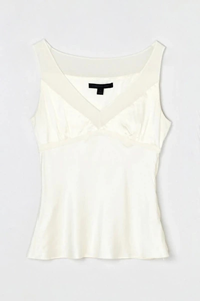 Vintage Y2k Light Cream Silk Top