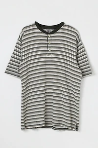 Vintage 90s Striped Henley T-Shirt