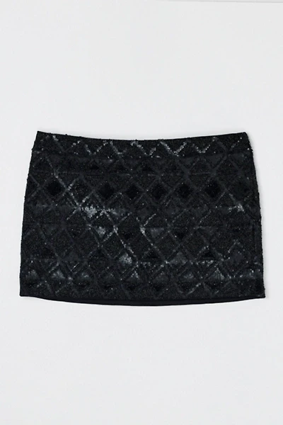 Vintage Y2k Allsaints Sequined Metallic Mini Skirt