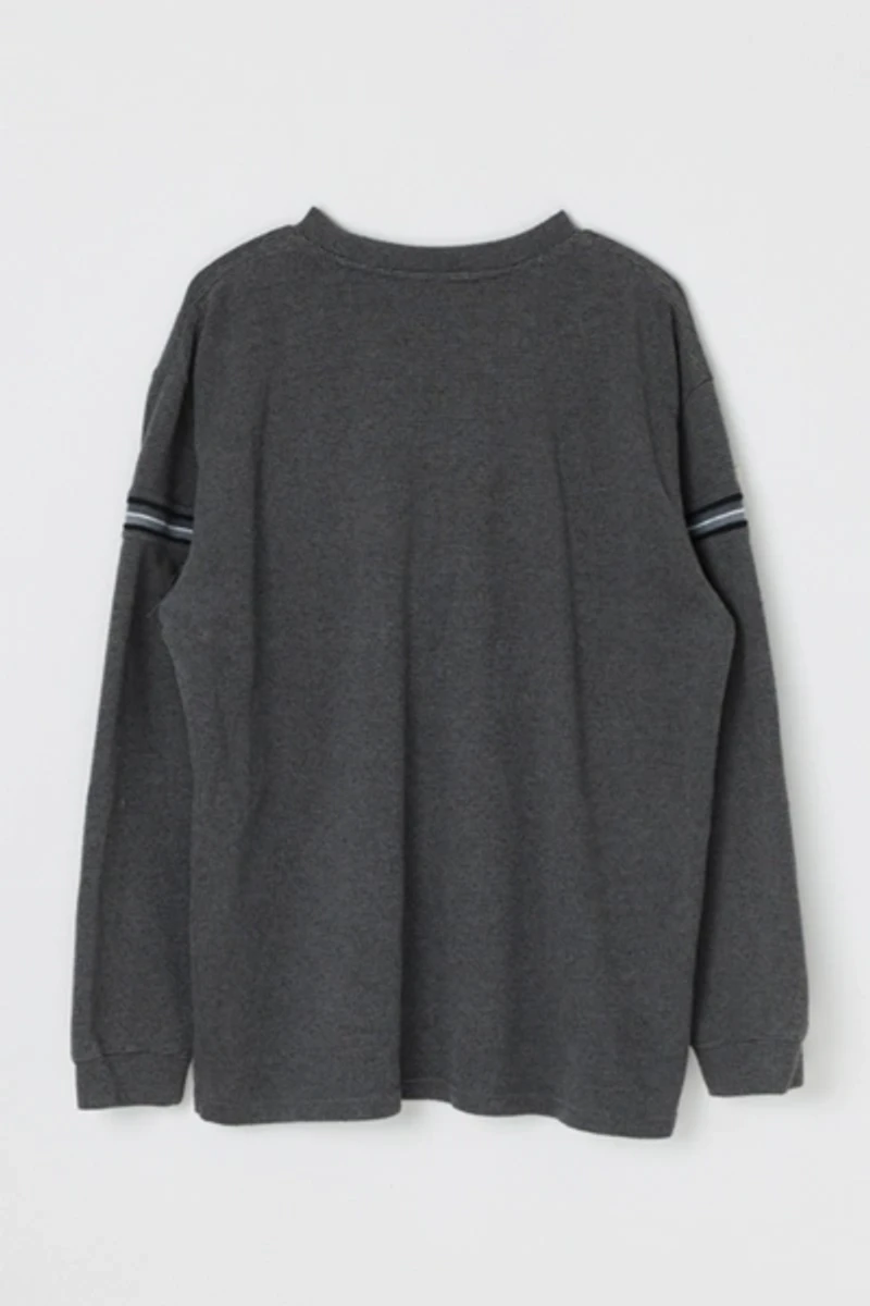 Vintage Y2k Dark Gray Stripe Top