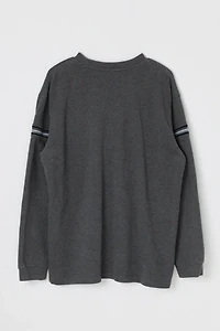 Vintage Y2k Dark Gray Stripe Top