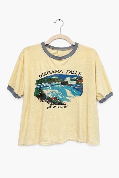 Vintage Cropped Niagara Falls Ringer Tee