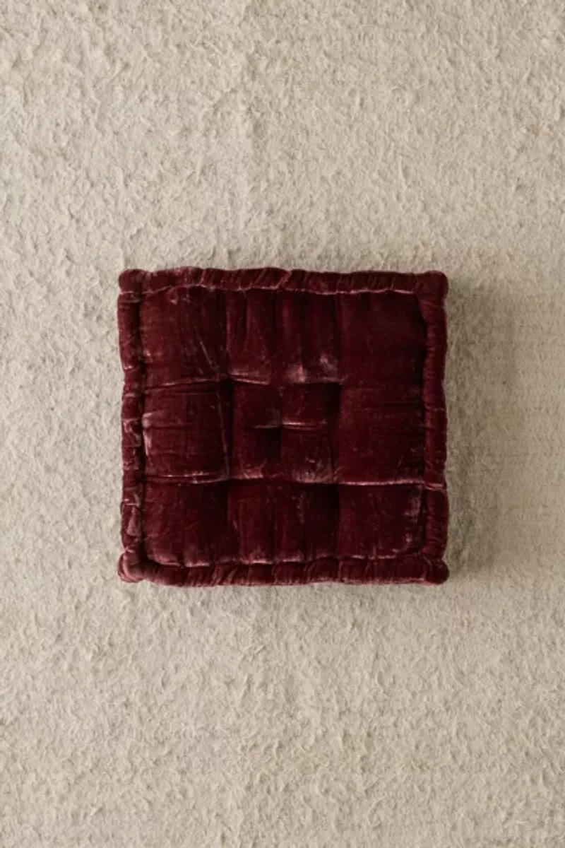 Ruthie Velvet Floor Pillow
