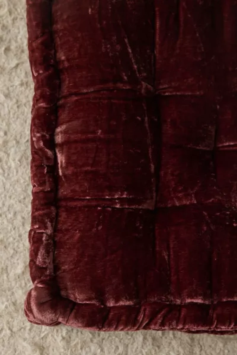 Ruthie Velvet Floor Pillow