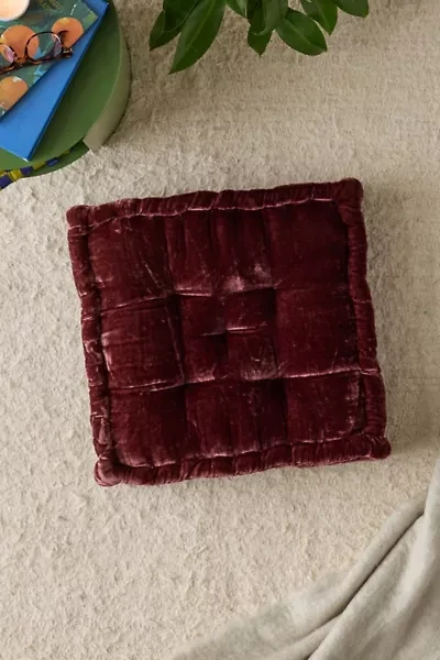 Ruthie Velvet Floor Pillow
