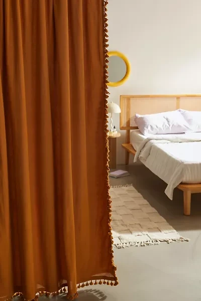 Palma Fringe Light Blocking Window Curtain