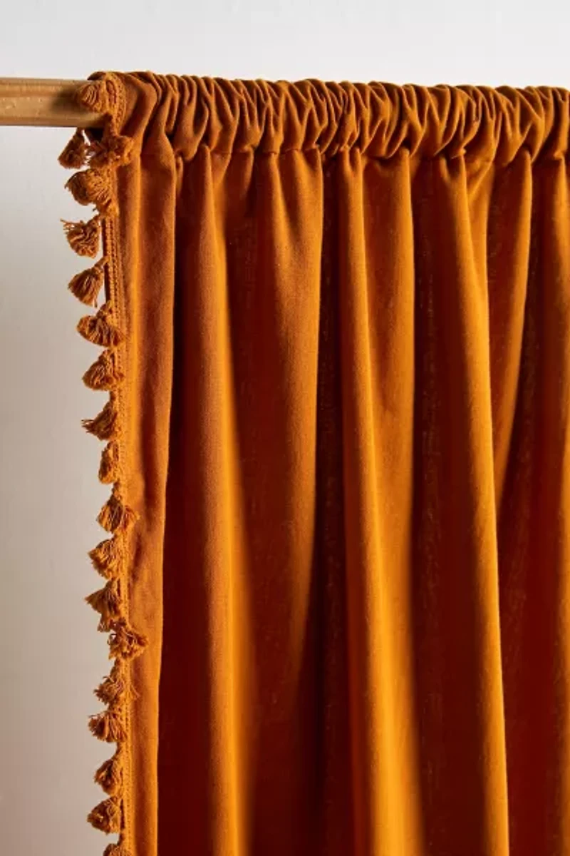 Palma Fringe Light Blocking Window Curtain