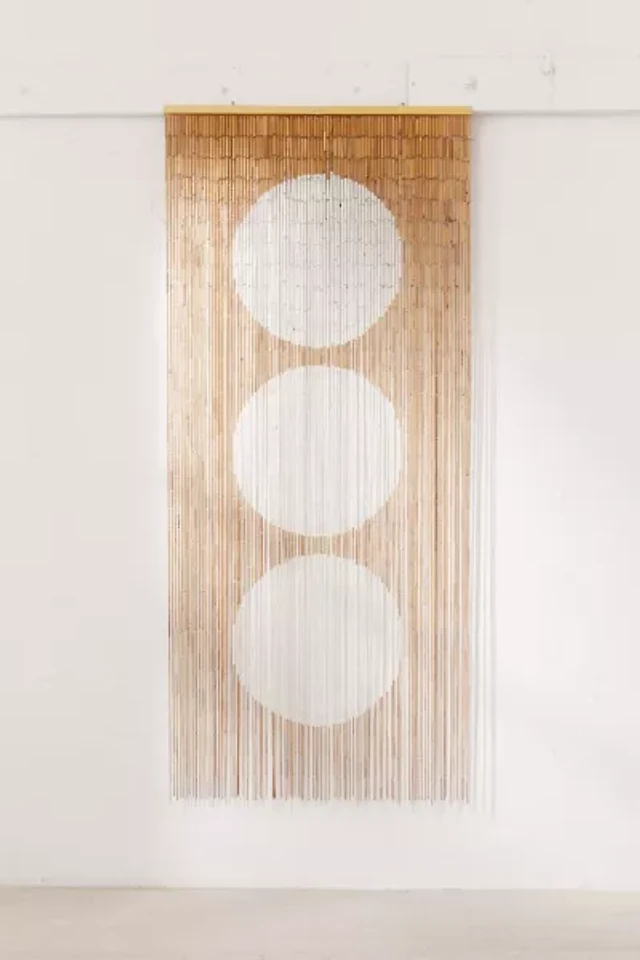 Urban Outfitters Big Dot Bamboo Beaded Curtain The Summit